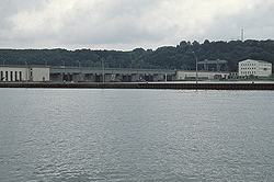Ybbs - Persenbeug power station and the highway bridge
