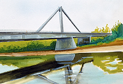 ] Water colour about the bridge 
