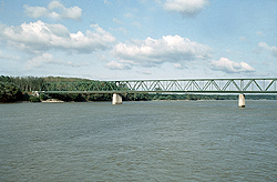 Highway bridge in Vámosszabadi - Medvedov